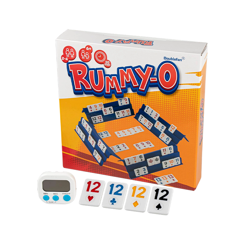 2-4 hráči poker Rummy s farebnou skrinkou