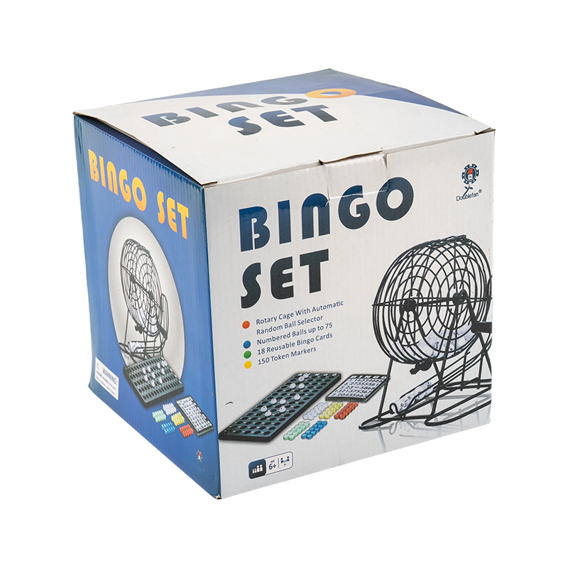 Prenosná luxusná sada bielych bingo loptičiek