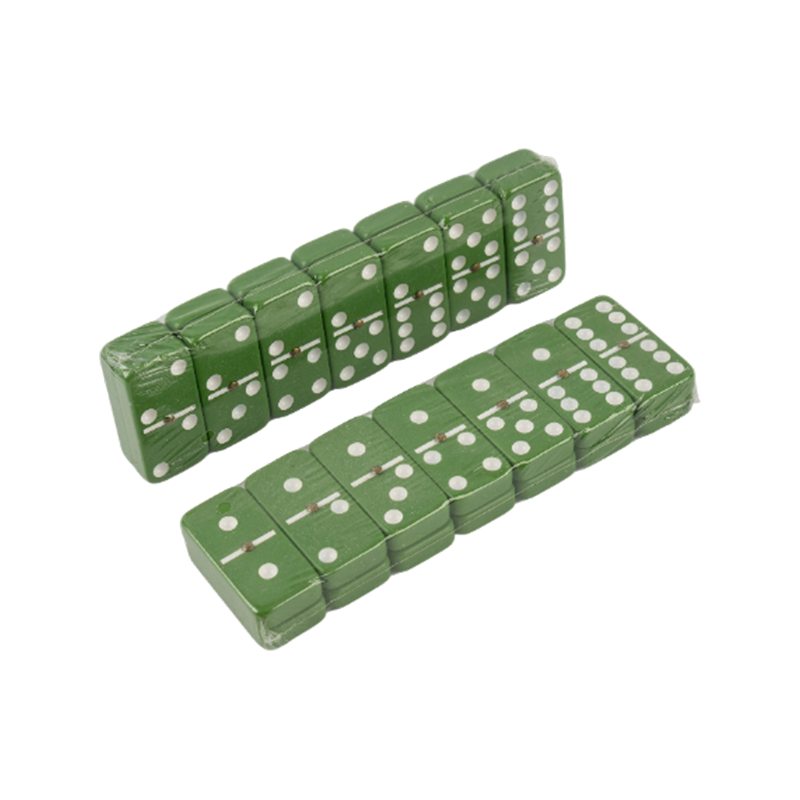 Farebná zelená stolová hra DOT Domino Chips Set