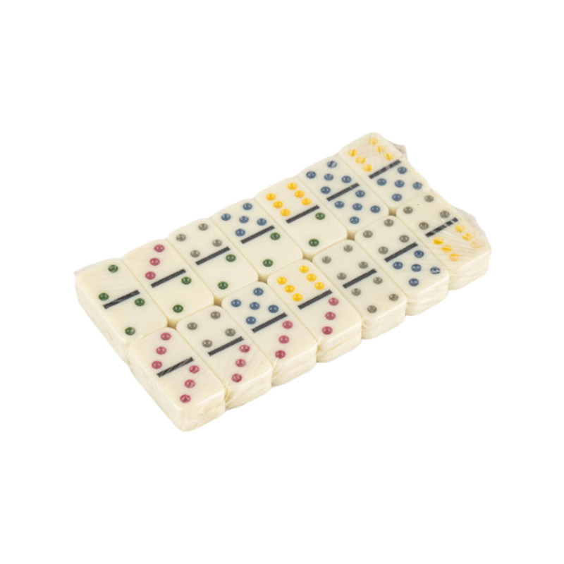 Farebný bodový vzor domino set